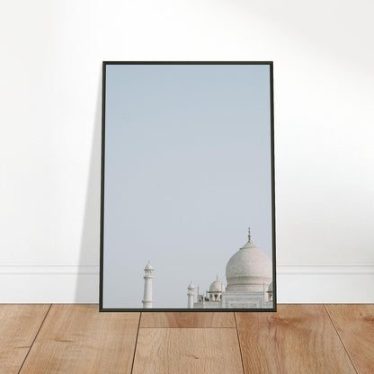 Taj Mahal Poster: Zeitlose Schönheit - Printree.ch Agra, Architektur, Foto, Fotografie, Garten, Grabmal, Indien, Liebe, Marmor, Monument, Reisen, Sonnenaufgang, Symmetrie, Taj Mahal, UNESCO-Welterbe, unsplash