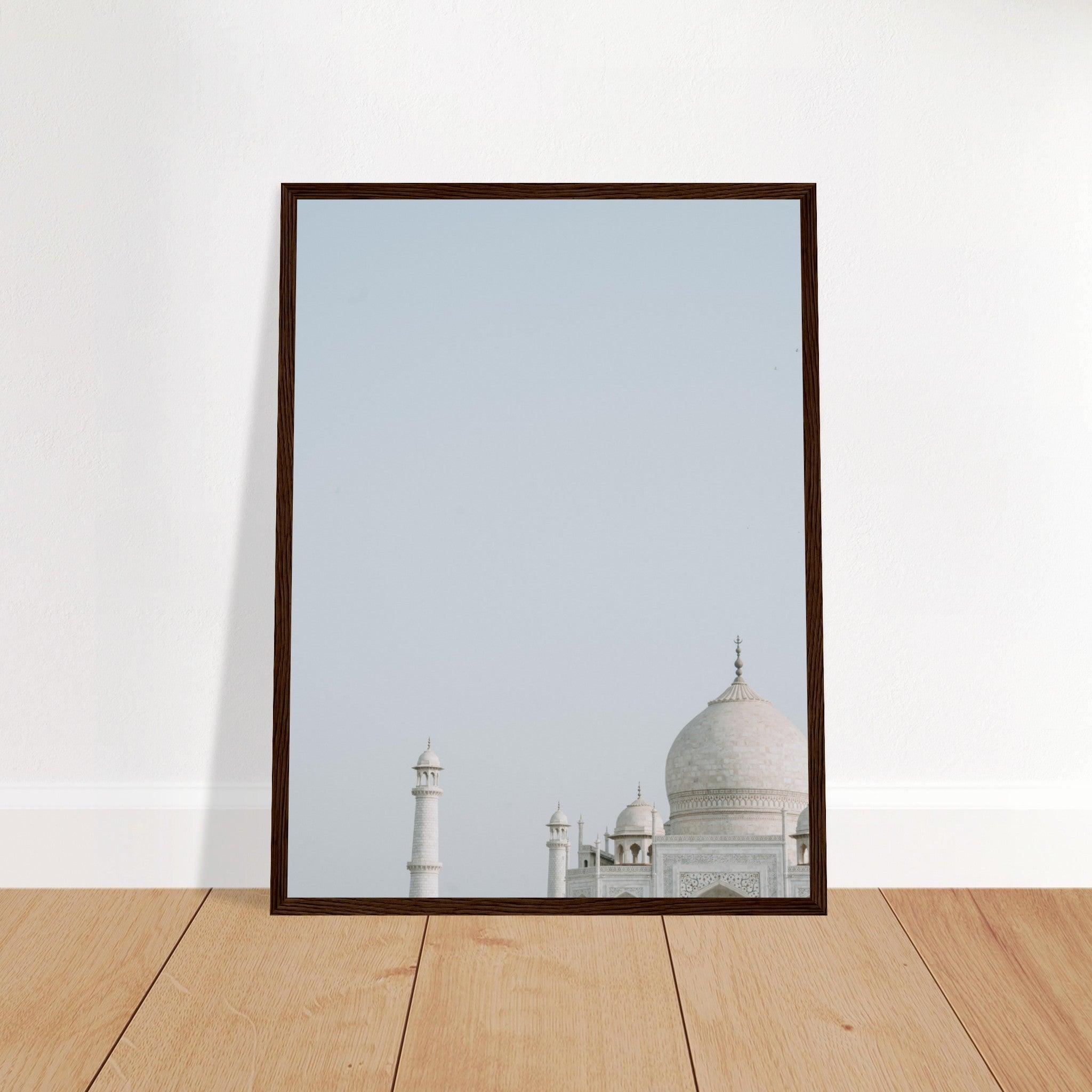 Taj Mahal Poster: Zeitlose Schönheit - Printree.ch Agra, Architektur, Foto, Fotografie, Garten, Grabmal, Indien, Liebe, Marmor, Monument, Reisen, Sonnenaufgang, Symmetrie, Taj Mahal, UNESCO-Welterbe, unsplash