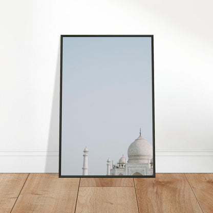 Taj Mahal Poster: Zeitlose Schönheit - Printree.ch Agra, Architektur, Foto, Fotografie, Garten, Grabmal, Indien, Liebe, Marmor, Monument, Reisen, Sonnenaufgang, Symmetrie, Taj Mahal, UNESCO-Welterbe, unsplash