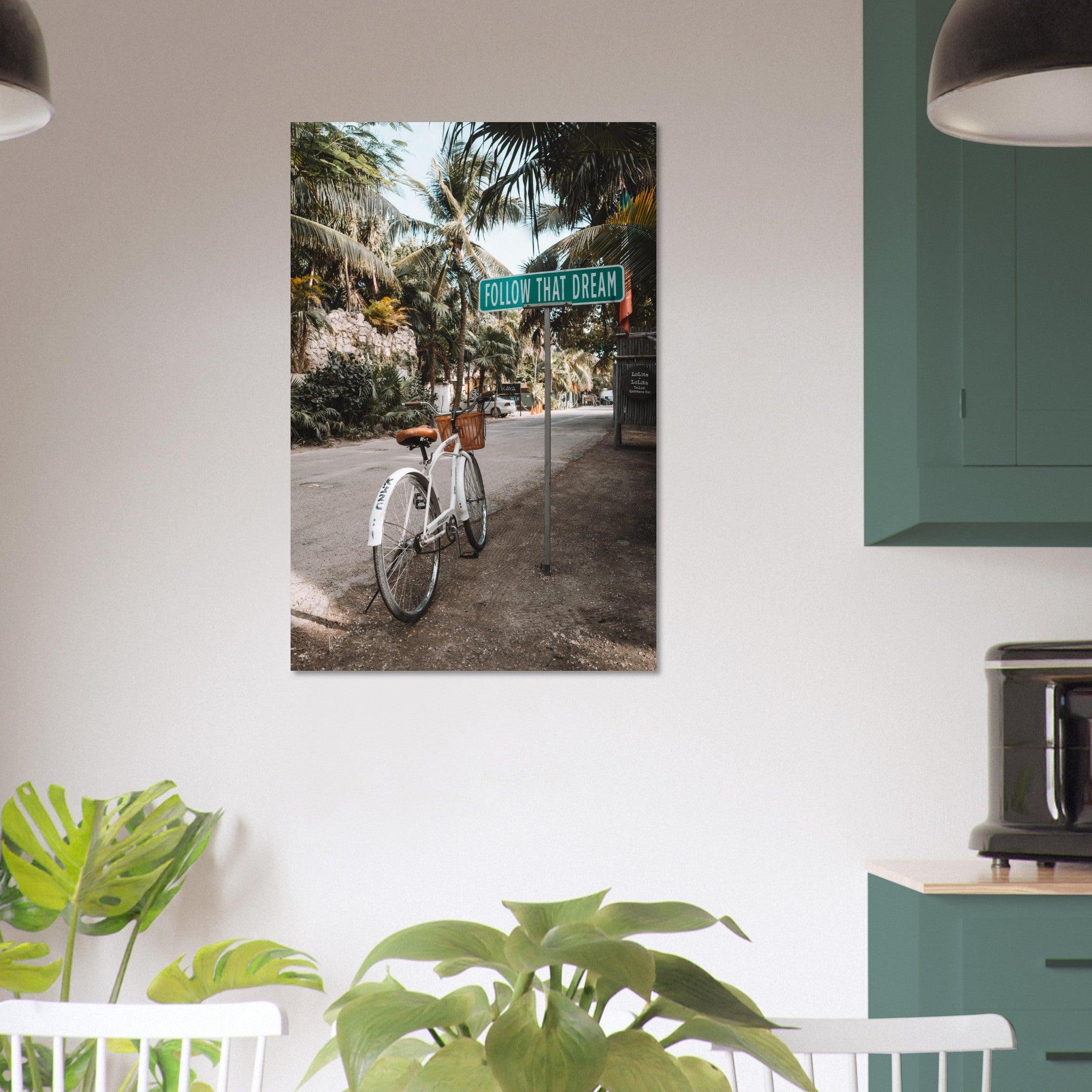 Tulum-Paradies: Inspirierendes Poster für Reiseenthusiasten. - Printree.ch Abenteuer, Fahrrad, Fahrradtour, Follow That Dream, Foto, Fotografie, Küste, Mexiko, Reisen, Strand, Tropen, unsplash, Urlaub