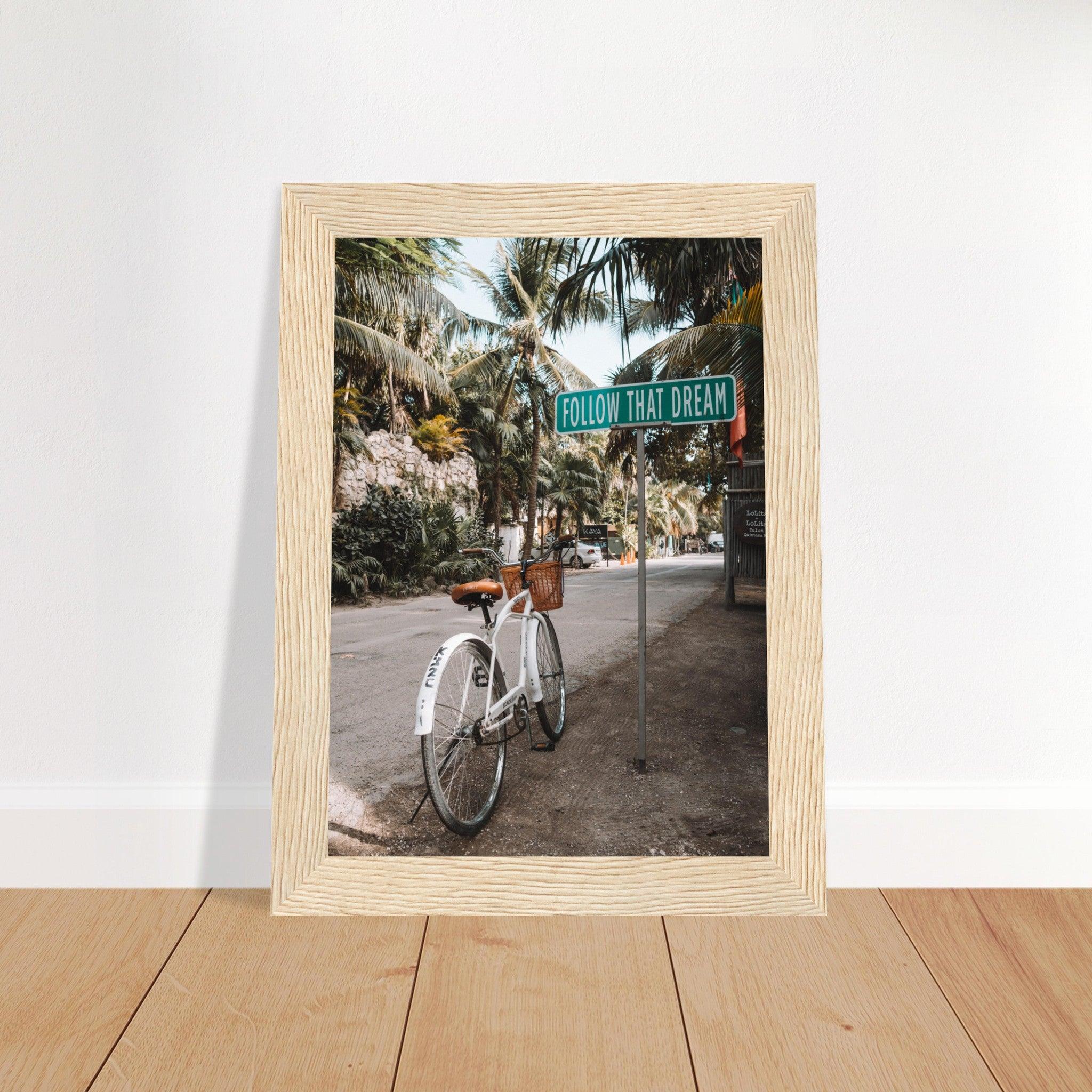 Tulum-Paradies: Inspirierendes Poster für Reiseenthusiasten. - Printree.ch Abenteuer, Fahrrad, Fahrradtour, Follow That Dream, Foto, Fotografie, Küste, Mexiko, Reisen, Strand, Tropen, unsplash, Urlaub