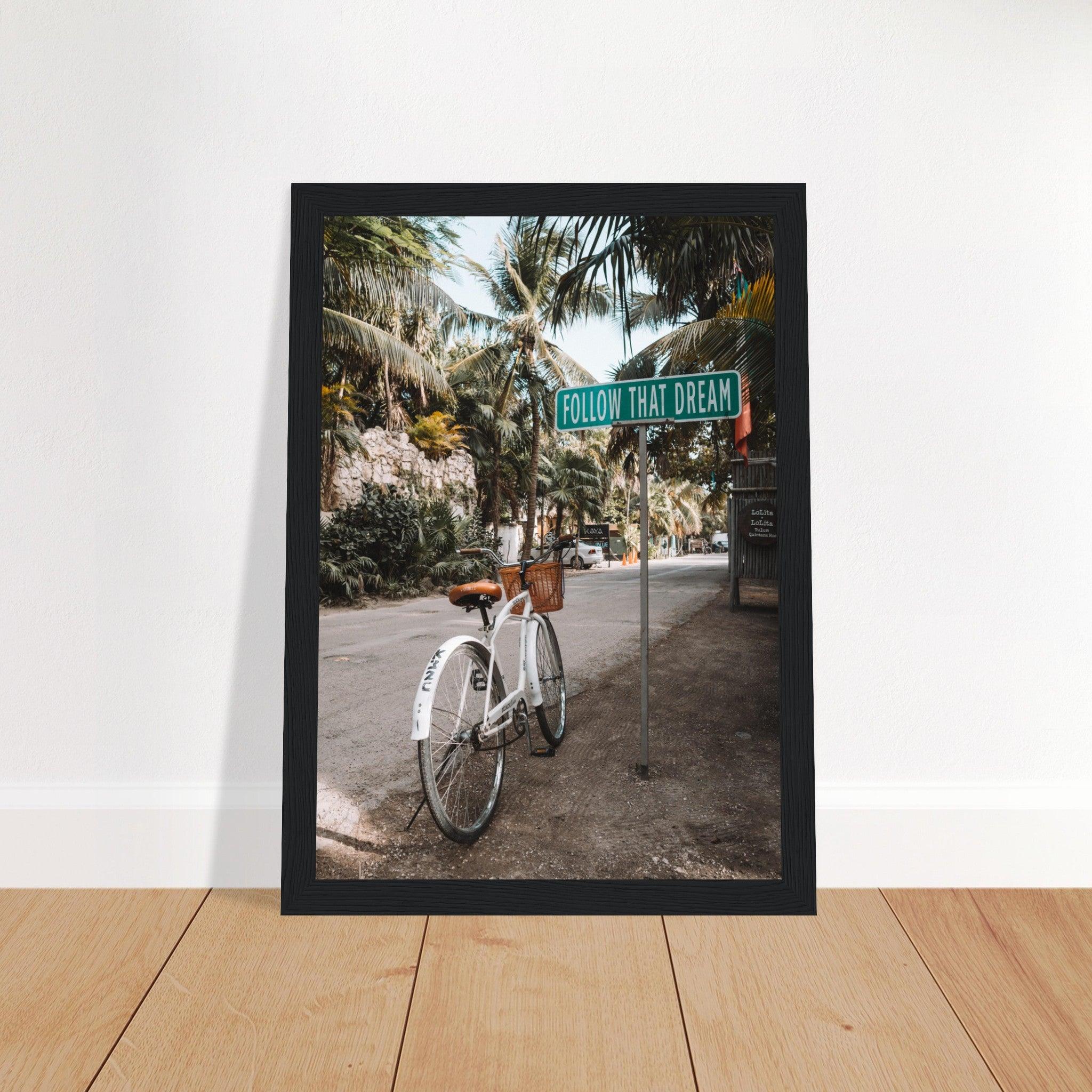 Tulum-Paradies: Inspirierendes Poster für Reiseenthusiasten. - Printree.ch Abenteuer, Fahrrad, Fahrradtour, Follow That Dream, Foto, Fotografie, Küste, Mexiko, Reisen, Strand, Tropen, unsplash, Urlaub