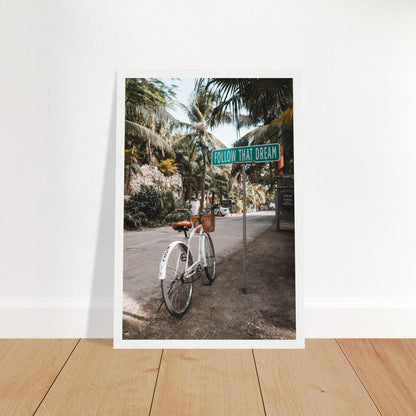 Tulum-Paradies: Inspirierendes Poster für Reiseenthusiasten. - Printree.ch Abenteuer, Fahrrad, Fahrradtour, Follow That Dream, Foto, Fotografie, Küste, Mexiko, Reisen, Strand, Tropen, unsplash, Urlaub