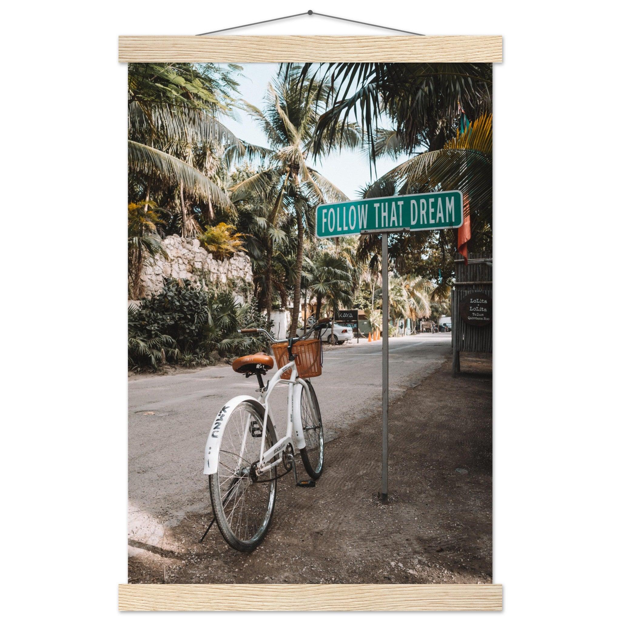 Tulum-Paradies: Inspirierendes Poster für Reiseenthusiasten. - Printree.ch Abenteuer, Fahrrad, Fahrradtour, Follow That Dream, Foto, Fotografie, Küste, Mexiko, Reisen, Strand, Tropen, unsplash, Urlaub