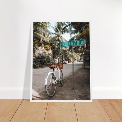 Tulum-Paradies: Inspirierendes Poster für Reiseenthusiasten. - Printree.ch Abenteuer, Fahrrad, Fahrradtour, Follow That Dream, Foto, Fotografie, Küste, Mexiko, Reisen, Strand, Tropen, unsplash, Urlaub