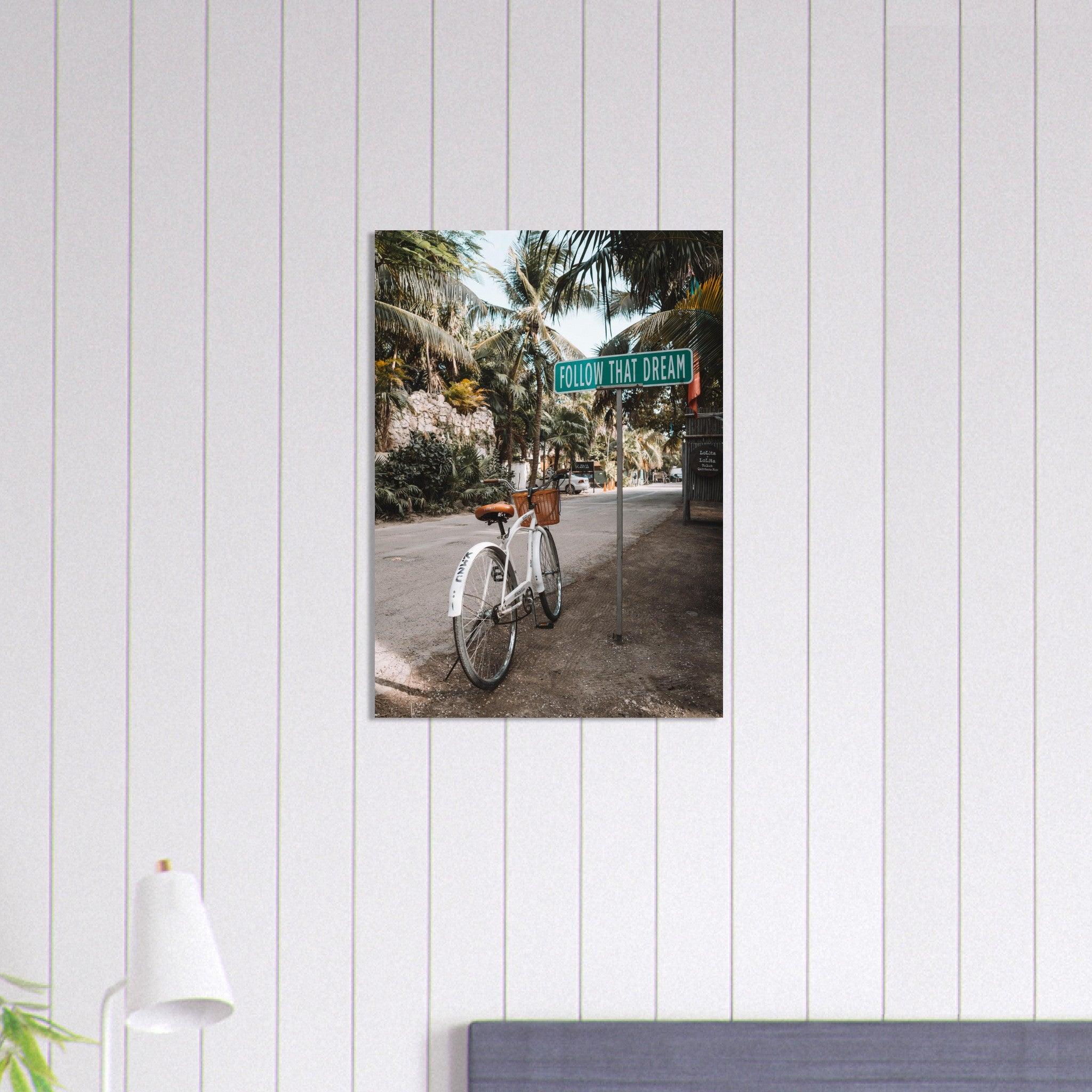 Tulum-Paradies: Inspirierendes Poster für Reiseenthusiasten. - Printree.ch Abenteuer, Fahrrad, Fahrradtour, Follow That Dream, Foto, Fotografie, Küste, Mexiko, Reisen, Strand, Tropen, unsplash, Urlaub