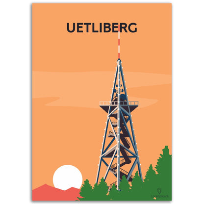 Uetliberg - Printree.ch Localspot, Minimal, Minimalismus