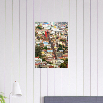 Valparaíso Schönheitsposter - Printree.ch bunte Häuser, Chile, Farben, Foto, Fotografie, Hafenstadt, Kultur, Künstlerviertel, Küste, Reisen, Stadtbild, Straßenkunst, UNESCO-Welterbe, unsplash, Valparaíso