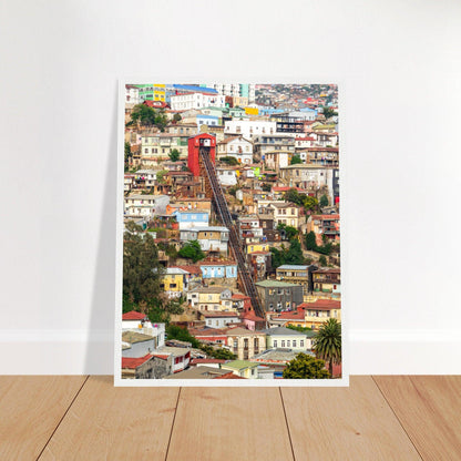 Valparaíso Schönheitsposter - Printree.ch bunte Häuser, Chile, Farben, Foto, Fotografie, Hafenstadt, Kultur, Künstlerviertel, Küste, Reisen, Stadtbild, Straßenkunst, UNESCO-Welterbe, unsplash, Valparaíso