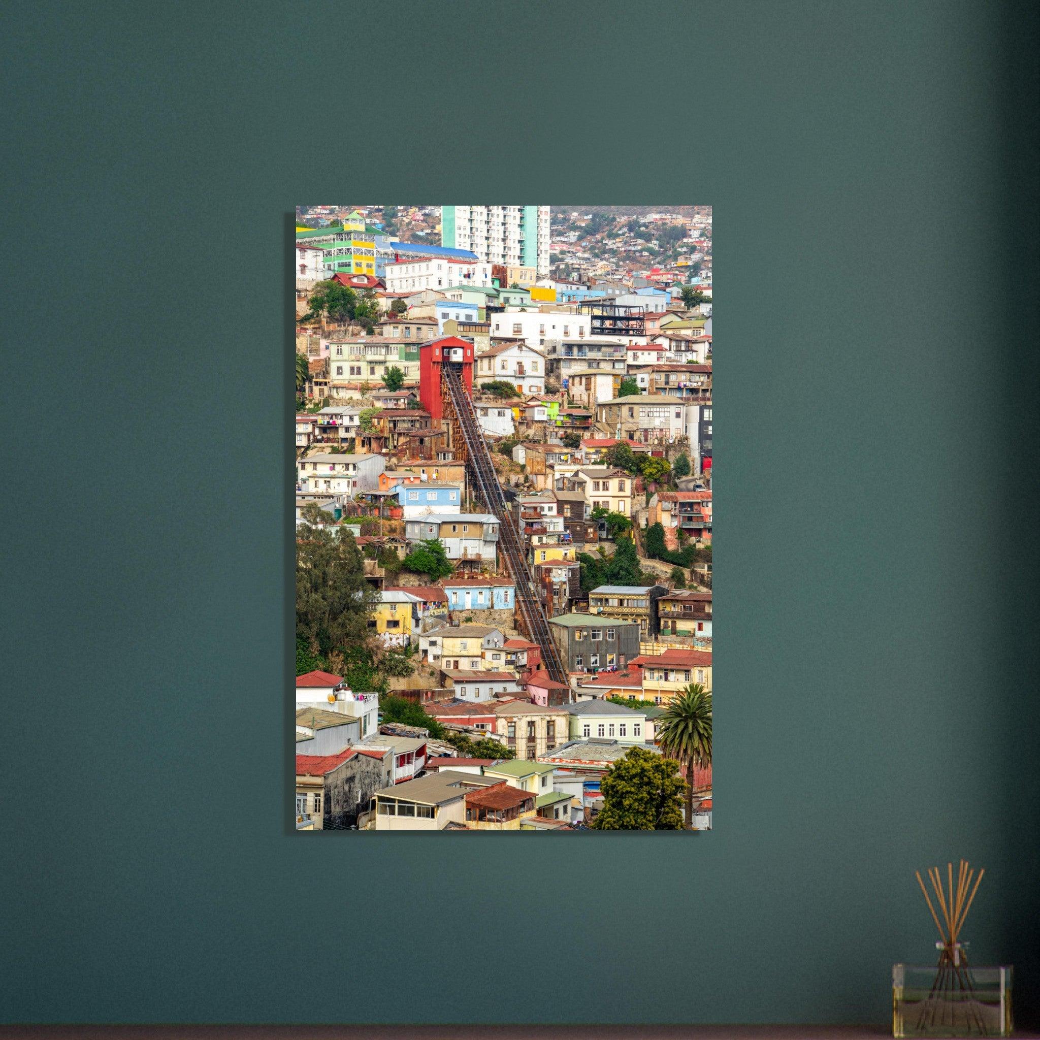 Valparaíso Schönheitsposter - Printree.ch bunte Häuser, Chile, Farben, Foto, Fotografie, Hafenstadt, Kultur, Künstlerviertel, Küste, Reisen, Stadtbild, Straßenkunst, UNESCO-Welterbe, unsplash, Valparaíso