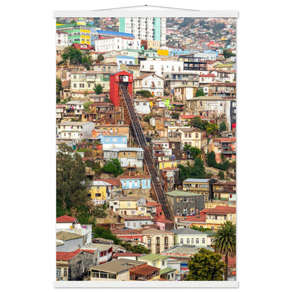 Valparaíso Schönheitsposter - Printree.ch bunte Häuser, Chile, Farben, Foto, Fotografie, Hafenstadt, Kultur, Künstlerviertel, Küste, Reisen, Stadtbild, Straßenkunst, UNESCO-Welterbe, unsplash, Valparaíso