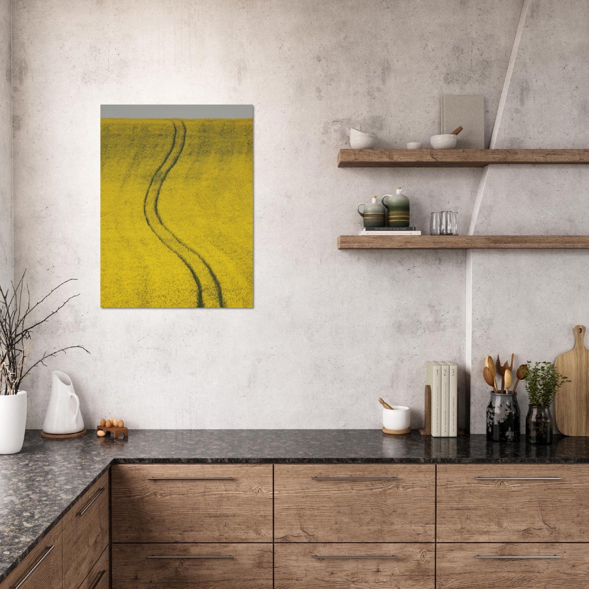 Abstrakte Gelb-Gold-Poster - Printree.ch Foto, Fotografie, gelb, Unsplash