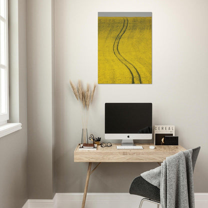 Abstrakte Gelb-Gold-Poster - Printree.ch Foto, Fotografie, gelb, Unsplash