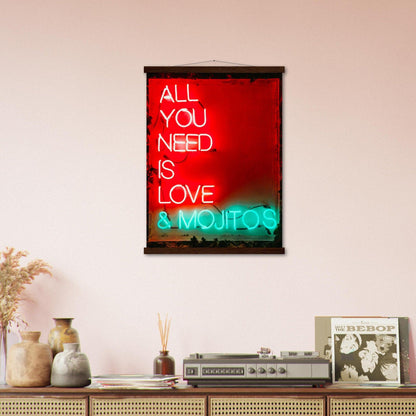 All You need is Love & Mojitos - Printree.ch Fotografie, spruch, Text