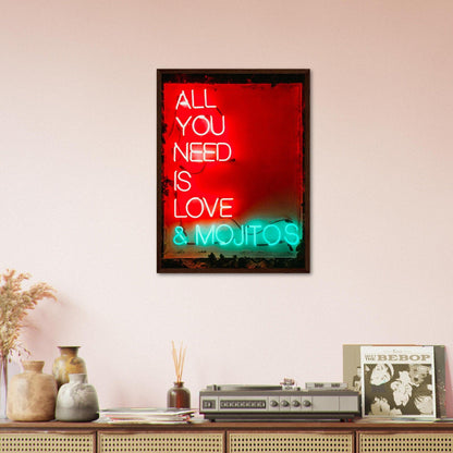 All You need is Love & Mojitos - Printree.ch Fotografie, spruch, Text