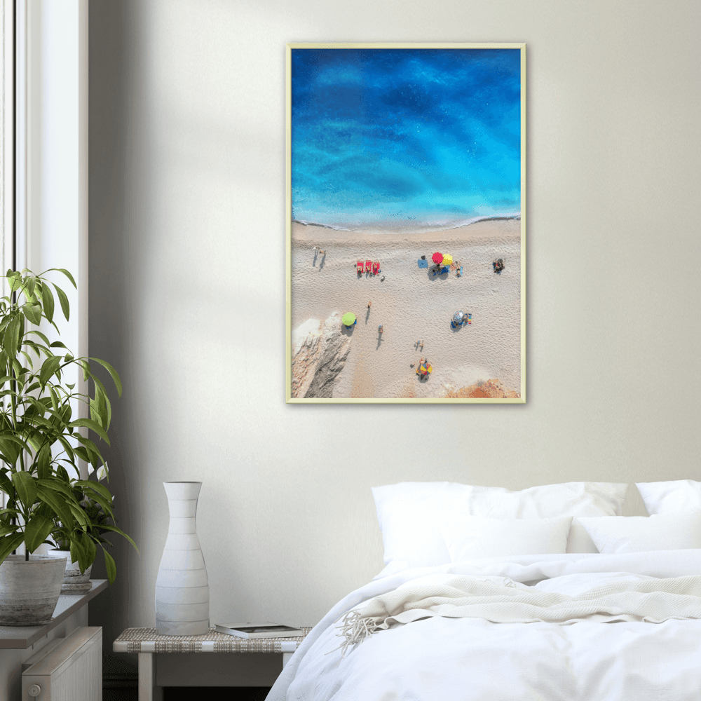 Am Strand - Printree.ch blau, Drohne, fliegen, Foto, Fotografie, Freizeit, Hintergrund, Küste, Landschaft, Luftbild, Meer, Mexiko, Natur, oben, Ozean, playa, Reise, Sand, schwimmen, schön, Sommer, Strand, tropisch, Urlaub, Wasser