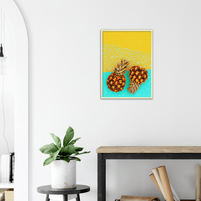 Ananas minimalistischer Lifestyle - Printree.ch ananas, bunt, design, exotisch, farbe, Foto, Fotografie, frisch, frucht, gelb, gesund, halb, hell, hintergrund, hipster, kreativ, kunst, lebensmittel, lecker, minimal, mode, pastell, reif, roh, saft, saftig, scheibe, sommer, süss, tropisch, vitamin