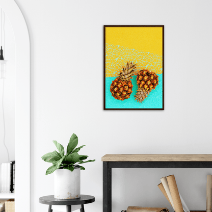 Ananas minimalistischer Lifestyle - Printree.ch ananas, bunt, design, exotisch, farbe, Foto, Fotografie, frisch, frucht, gelb, gesund, halb, hell, hintergrund, hipster, kreativ, kunst, lebensmittel, lecker, minimal, mode, pastell, reif, roh, saft, saftig, scheibe, sommer, süss, tropisch, vitamin