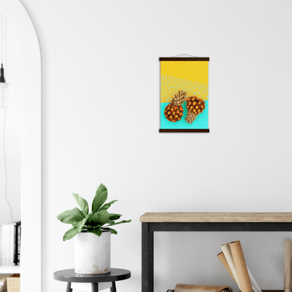 Ananas minimalistischer Lifestyle - Printree.ch ananas, bunt, design, exotisch, farbe, Foto, Fotografie, frisch, frucht, gelb, gesund, halb, hell, hintergrund, hipster, kreativ, kunst, lebensmittel, lecker, minimal, mode, pastell, reif, roh, saft, saftig, scheibe, sommer, süss, tropisch, vitamin