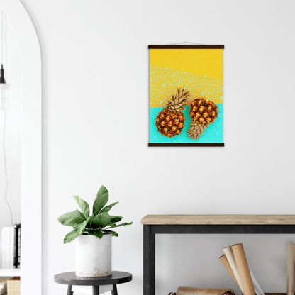 Ananas minimalistischer Lifestyle - Printree.ch ananas, bunt, design, exotisch, farbe, Foto, Fotografie, frisch, frucht, gelb, gesund, halb, hell, hintergrund, hipster, kreativ, kunst, lebensmittel, lecker, minimal, mode, pastell, reif, roh, saft, saftig, scheibe, sommer, süss, tropisch, vitamin