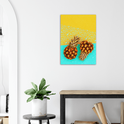 Ananas minimalistischer Lifestyle - Printree.ch ananas, bunt, design, exotisch, farbe, Foto, Fotografie, frisch, frucht, gelb, gesund, halb, hell, hintergrund, hipster, kreativ, kunst, lebensmittel, lecker, minimal, mode, pastell, reif, roh, saft, saftig, scheibe, sommer, süss, tropisch, vitamin