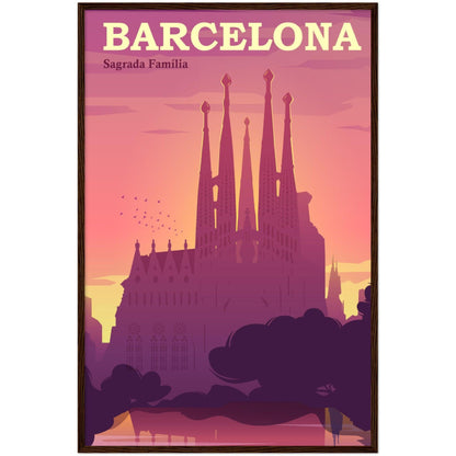 Barcelona Schönheitsposter - Hochwertige Druckqualität und luxuriöse Haptik! - Printree.ch Illustration, Poster, travel poster