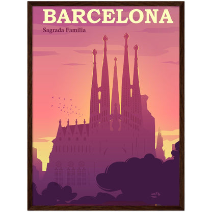 Barcelona Schönheitsposter - Hochwertige Druckqualität und luxuriöse Haptik! - Printree.ch Illustration, Poster, travel poster