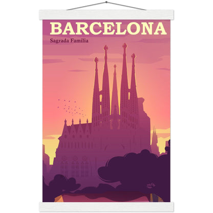 Barcelona Schönheitsposter - Hochwertige Druckqualität und luxuriöse Haptik! - Printree.ch Illustration, Poster, travel poster