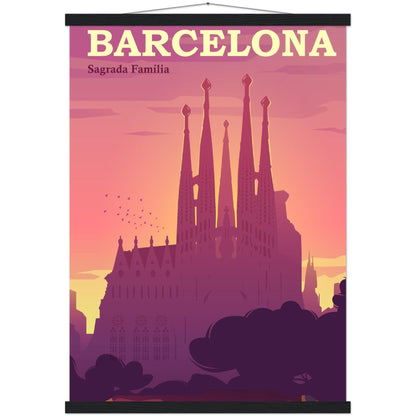 Barcelona Schönheitsposter - Hochwertige Druckqualität und luxuriöse Haptik! - Printree.ch Illustration, Poster, travel poster