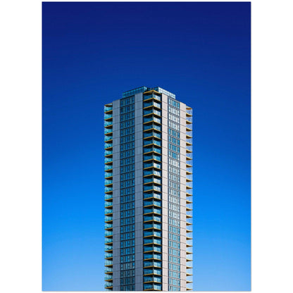 Blaues Hochhaus UNCLE Elephant and Castle - Printree.ch architecture, architekt, Architektur, Fotografie, gebäude, Minimal, minimalist, minimalistisch, pastel, pastell, Simone Hutsch, Unsplash