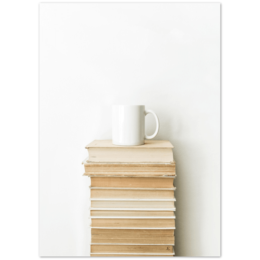 Bücher und Tee - Printree.ch bücher, Entspannung, Foto, Fotografie, Herbst, Herbstblätter, Herbstfarben, Inspirierend, Jahreszeit, Liebe, minimalistischen Lebensstil, Natur, romantisch, Stimmung, Tasse