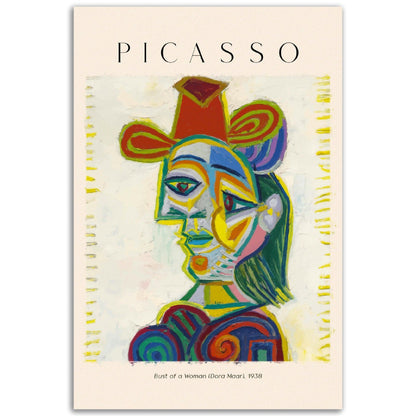 Bust of a Woman', Pablo Picasso - Printree.ch abstrakte frauen, frau, Frauen, Kunst, Malen, Maler, Malerei, Meisterwerk