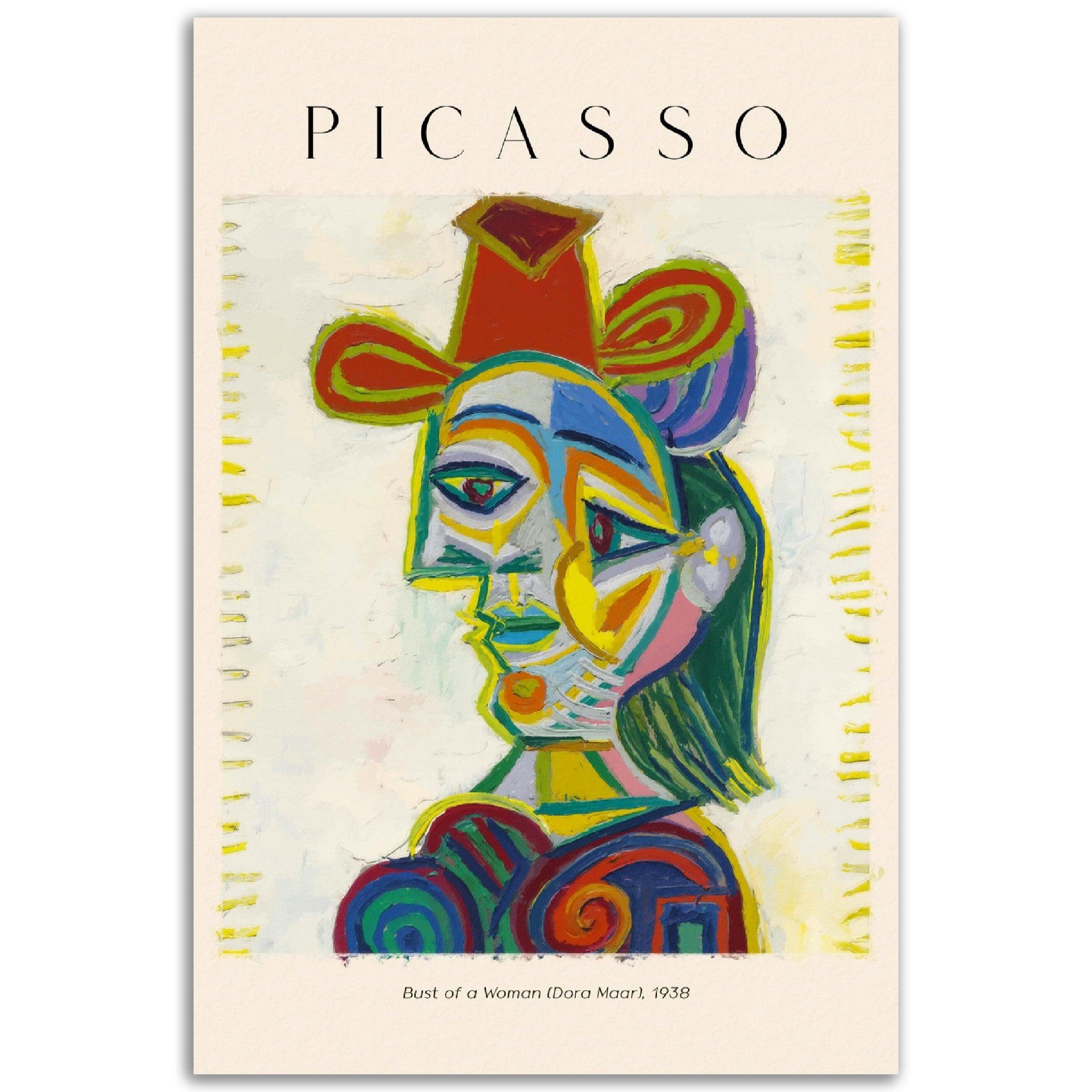 Bust of a Woman', Pablo Picasso - Printree.ch abstrakte frauen, frau, Frauen, Kunst, Malen, Maler, Malerei, Meisterwerk