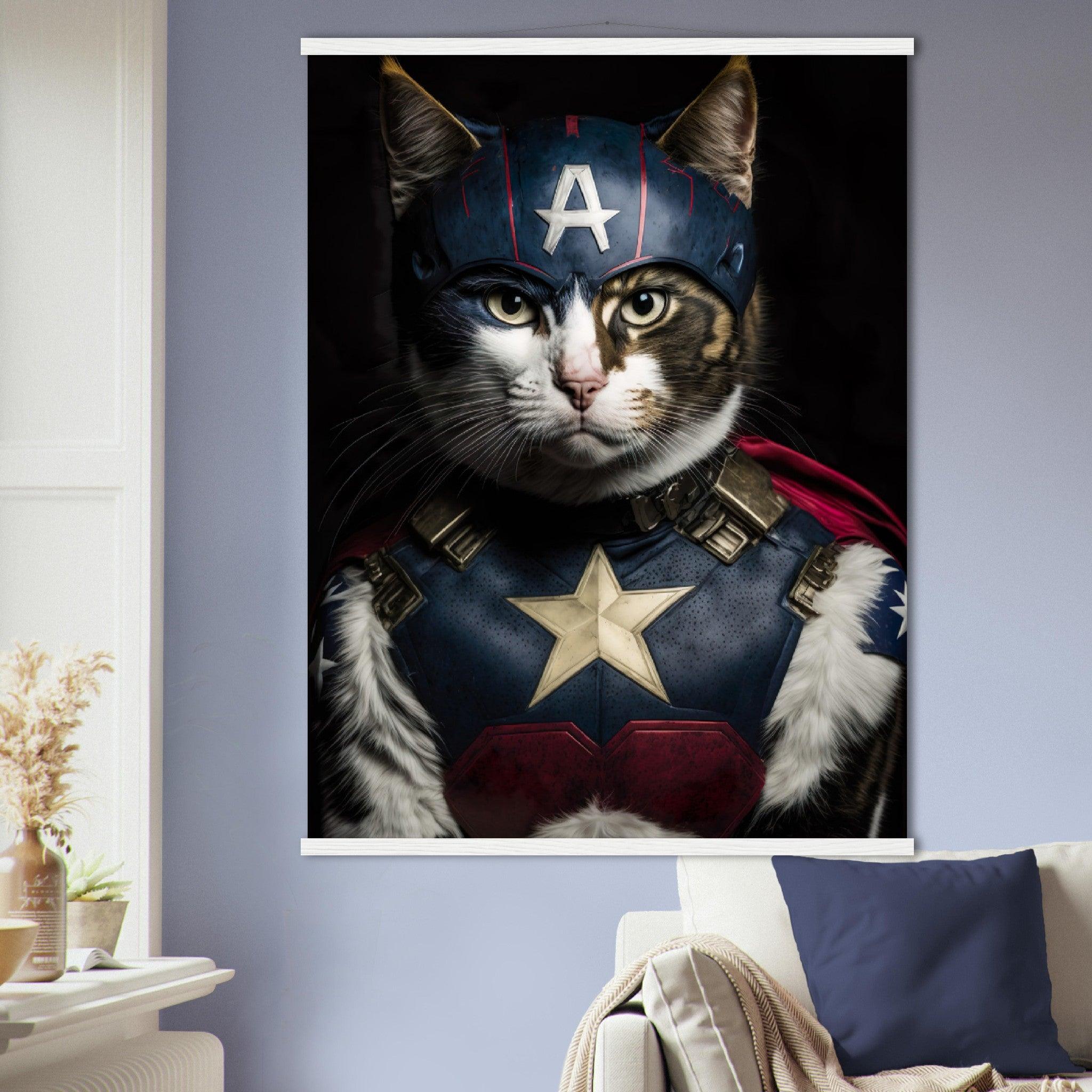 Captain Katze - Printree.ch AI, Comic, held