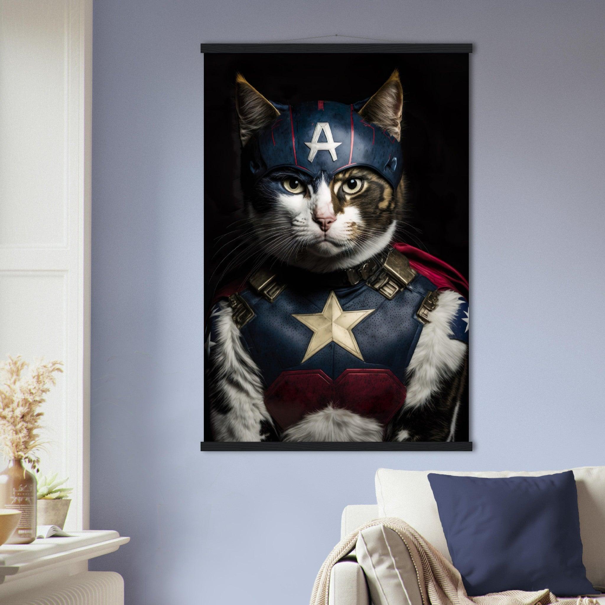 Captain Katze - Printree.ch AI, Comic, held