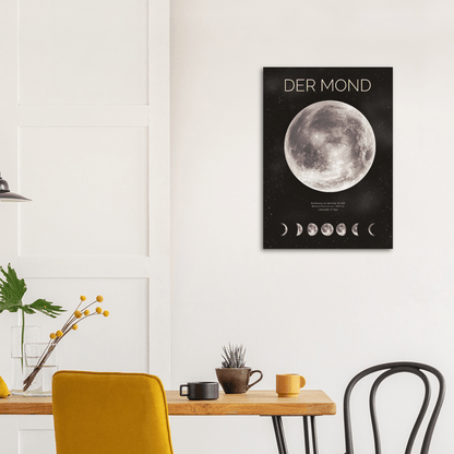 Der Mond - Printree.ch Astrologie, Astronomie, Dekoration, Foto, Fotografie, Himmel, Mond, Mondphasen, Nacht, Natur, Plakat, Poster, Weltraum