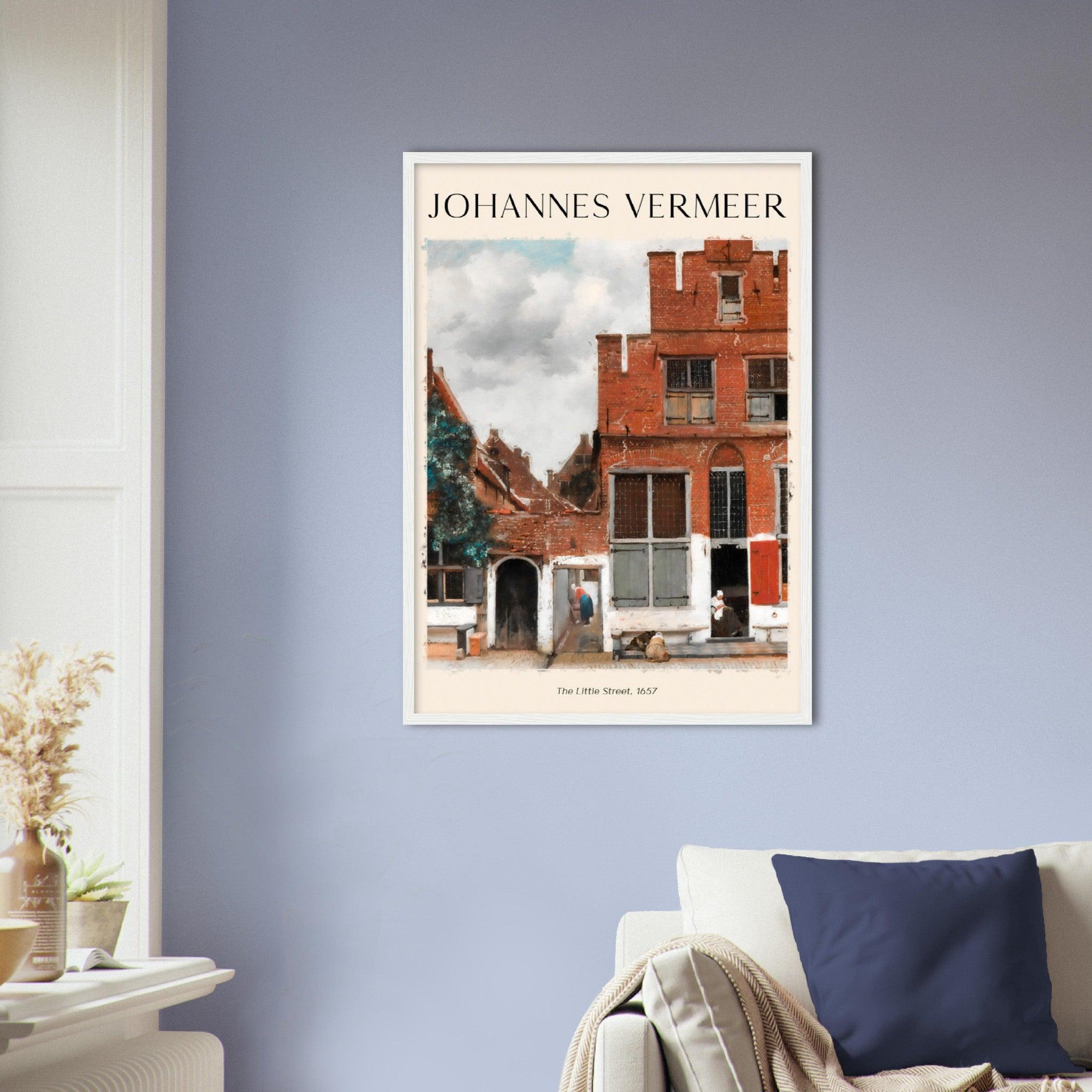 Die kleine Strasse - Johannes Vermeer - Printree.ch Kunst, Malen, Maler, Malerei, Meisterwerk