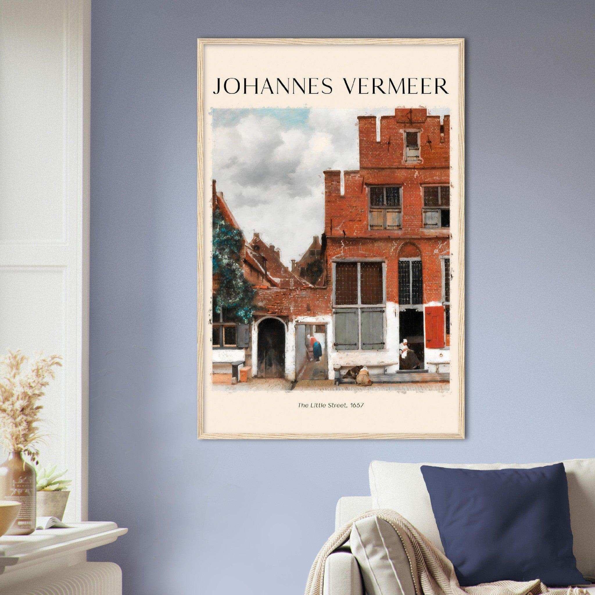 Die kleine Strasse - Johannes Vermeer - Printree.ch Kunst, Malen, Maler, Malerei, Meisterwerk