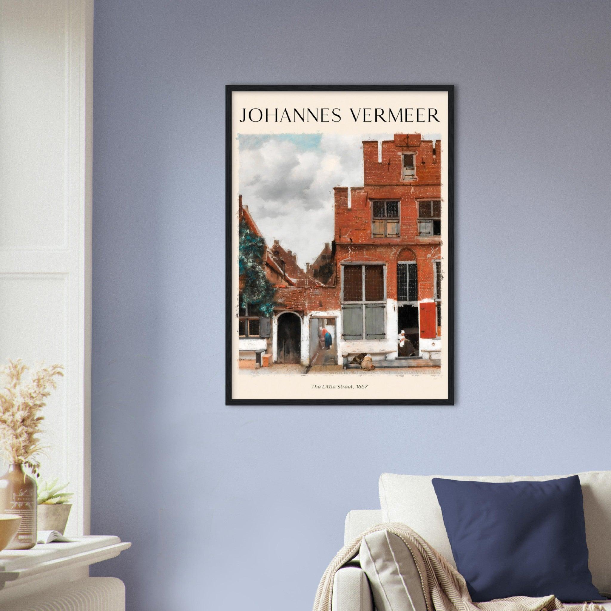 Die kleine Strasse - Johannes Vermeer - Printree.ch Kunst, Malen, Maler, Malerei, Meisterwerk