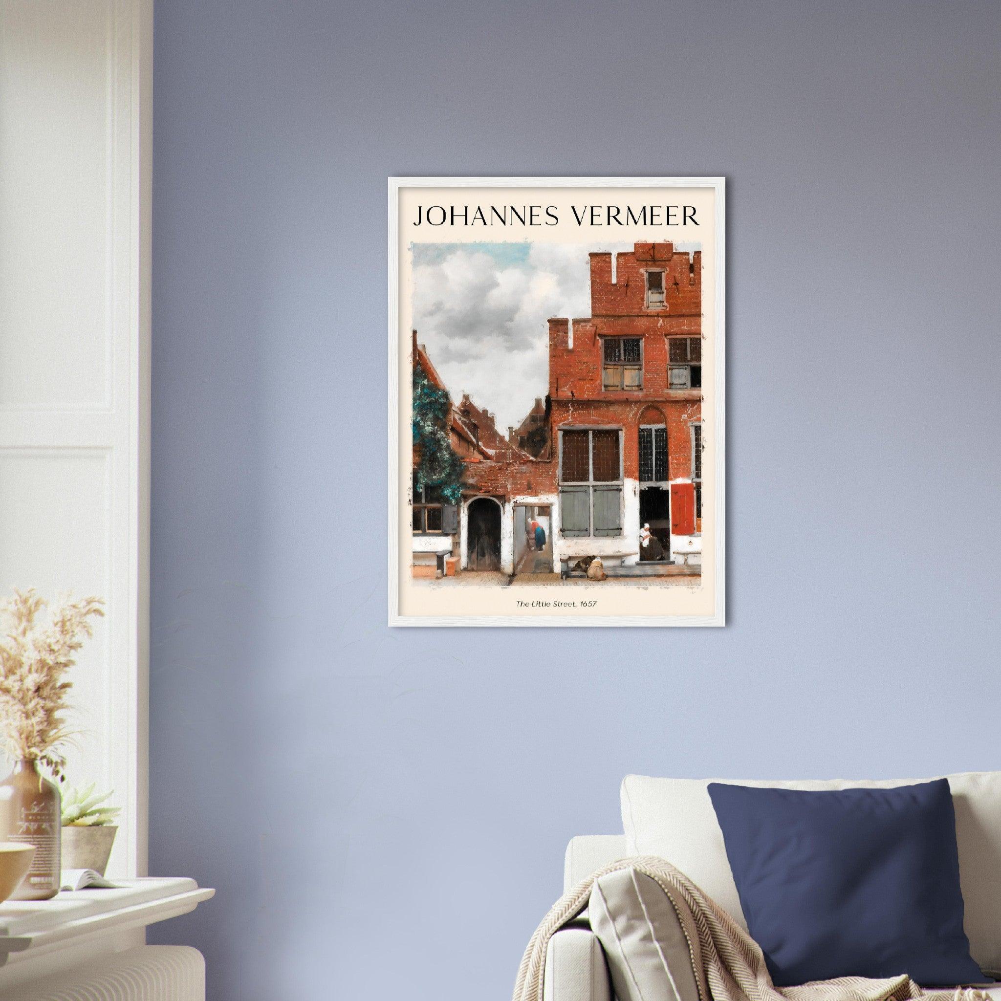 Die kleine Strasse - Johannes Vermeer - Printree.ch Kunst, Malen, Maler, Malerei, Meisterwerk