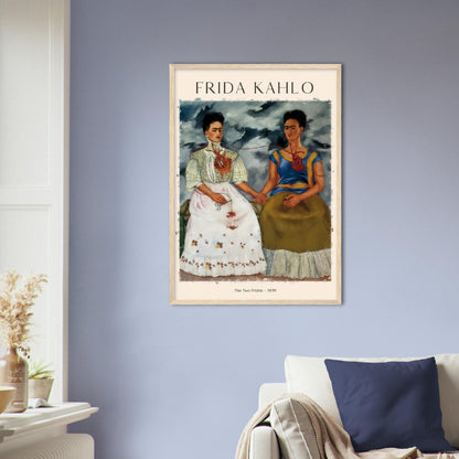 Die zwei Fridas Malerarbeiten von Frida Kahlo - Printree.ch abstrakte frauen, frau, Frauen, Kunst, Malen, Maler, Malerei, Meisterwerk