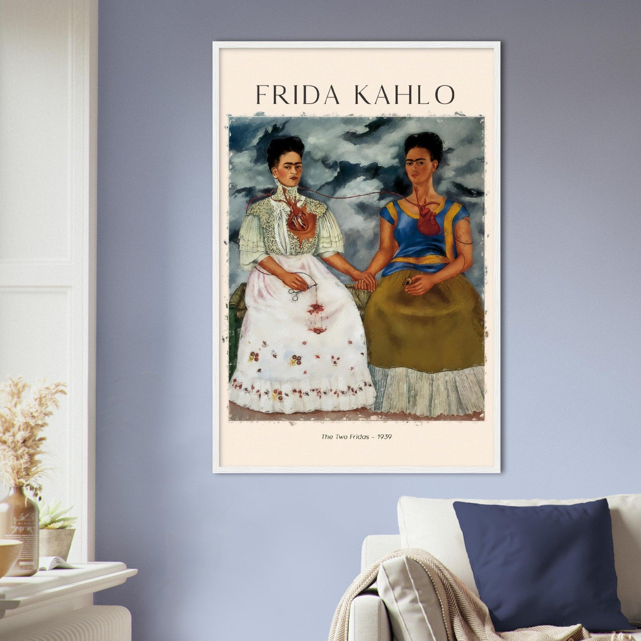 Die zwei Fridas Malerarbeiten von Frida Kahlo - Printree.ch abstrakte frauen, frau, Frauen, Kunst, Malen, Maler, Malerei, Meisterwerk