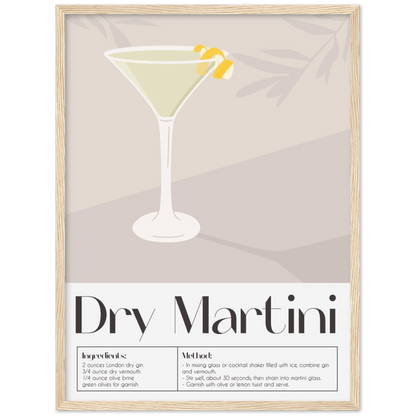 Elegantes Dry Martini Poster - Printree.ch alkohol, alkoholisch, bar, blaue lagune, club, cocktail, dekoration, eis, erfrischend, erfrischung, flüssig, flüssigkeit, frisch, garnierung, getränk, gin, glas, hintergrund, illustration, isoliert, kalt, kirsche, klassisch, kühl, lebensmittel, limette, limonade, martini, minze, obst, olive, orange, pina colada, restaurant, saft, schmutzig, sommer, süss, trocken, tropisch, wein, weiss, wermut, wodka, zitrone