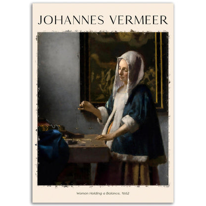 Frau mit Waage Gemälde von Jan Vermeer - Printree.ch abstrakte frauen, frau, Frauen, Kunst, Malen, Maler, Malerei, Meisterwerk