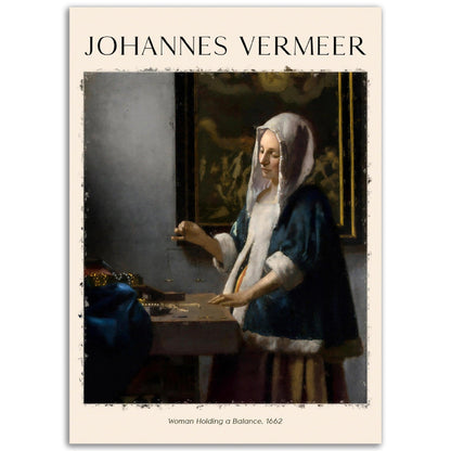 Frau mit Waage Gemälde von Jan Vermeer - Printree.ch abstrakte frauen, frau, Frauen, Kunst, Malen, Maler, Malerei, Meisterwerk