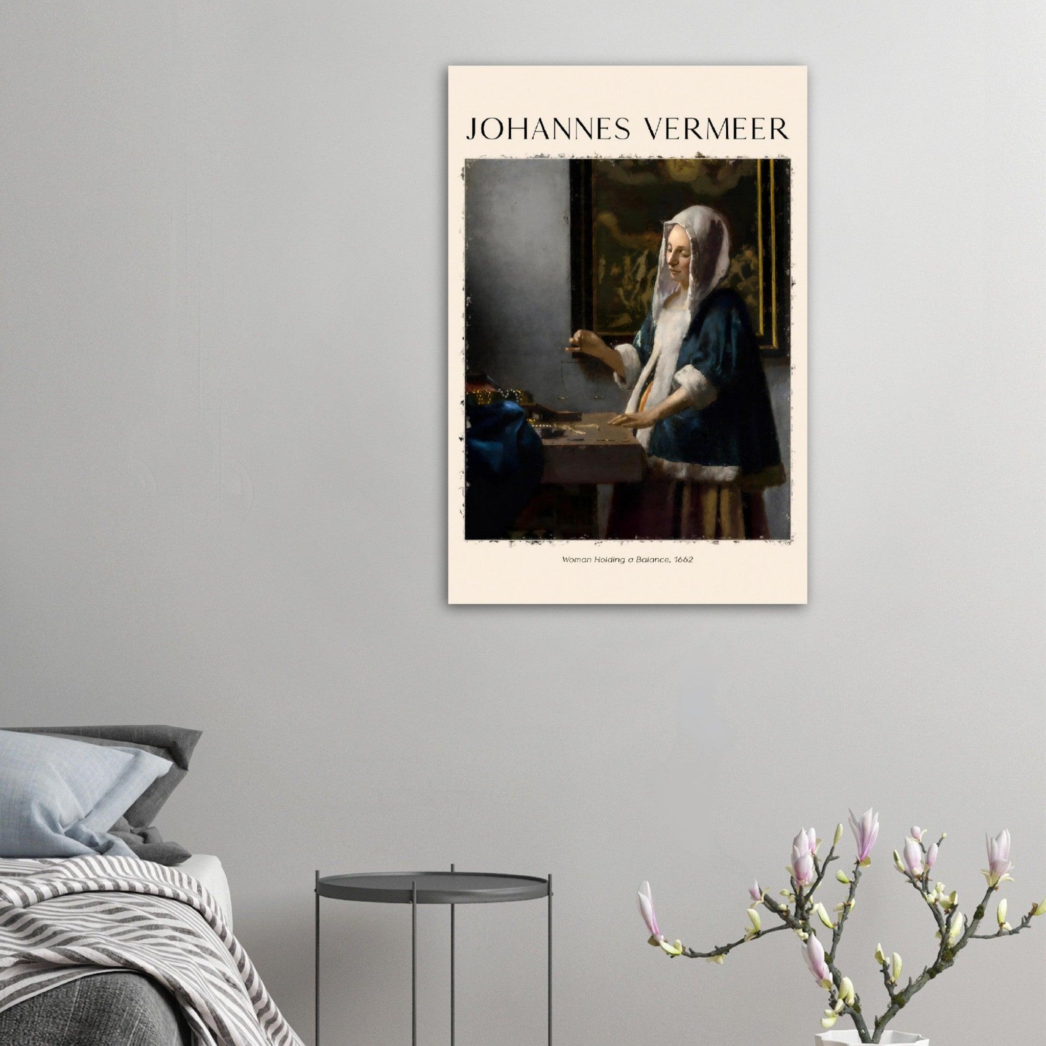 Frau mit Waage Gemälde von Jan Vermeer - Printree.ch abstrakte frauen, frau, Frauen, Kunst, Malen, Maler, Malerei, Meisterwerk