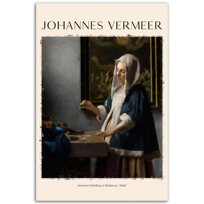 Frau mit Waage Gemälde von Jan Vermeer - Printree.ch abstrakte frauen, frau, Frauen, Kunst, Malen, Maler, Malerei, Meisterwerk