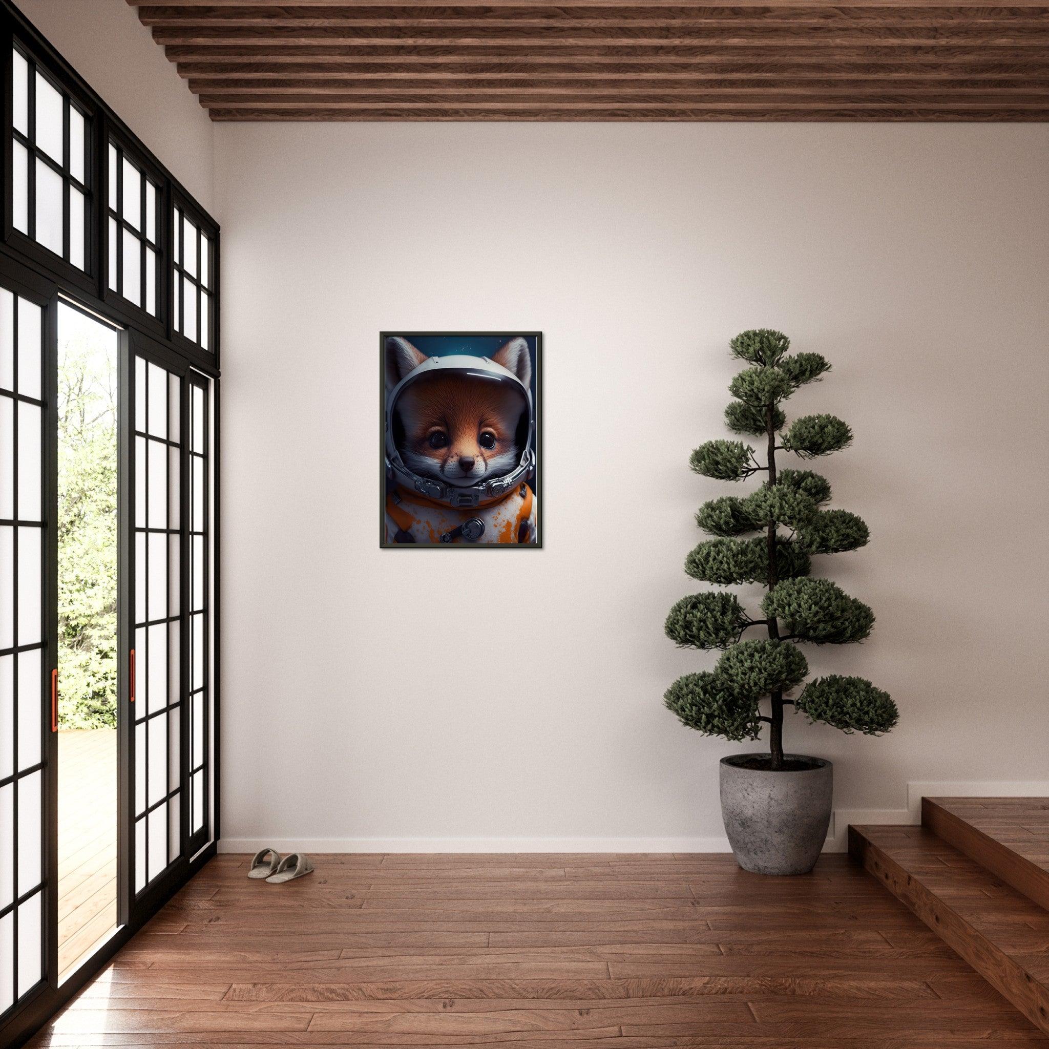 Fuchs Baby Astronaut Portrait - Printree.ch 3d illustration, Astronaut, Poster