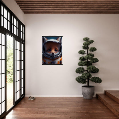 Fuchs Baby Astronaut Portrait - Printree.ch 3d illustration, Astronaut, Poster