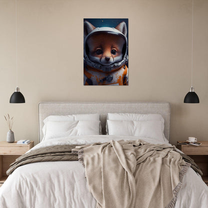 Fuchs Baby Astronaut Portrait - Printree.ch 3d illustration, Astronaut, Poster